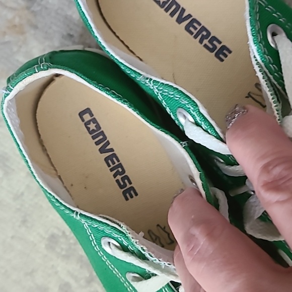 Green Converse All Stars W Sz 6 M Sz 4 - Picture 3 of 5